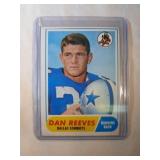 1968 Topps Dan Reeves ROOKIE CARD  Dallas Cowboys