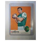 1969 Topps Joe Namath card - New York Jets Alabama