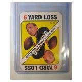 1971 Topps Bart Starr Game Card INSERT  Green Bay