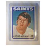 1972 Topps Archie Manning ROOKIE CARD New Orleans