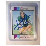 AUTOGRAPHED 1973 Topps Jim Carter ROOKIE CARD -