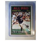 1974 Topps O. J. Simpson ALL-PRO 2003 yards -Bills