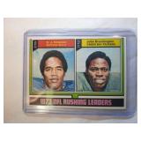 1974 Topps O. J. Simpson Rush Leaders - Buffalo