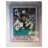 1974 Topps Larry Csonka Super Bowl VIII card-Miami