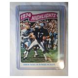 1975 Topps Ken Stabler Highlights Oakland Raiders