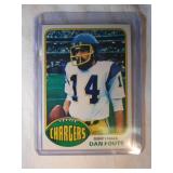1976 Topps Dan Fouts  San Diego Chargers Oregon