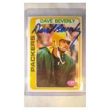 AUTOGRAPHED 1978 Topps Dave Beverly  Green Bay