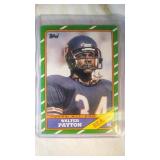 1986 Topps Walter Payton  Chicago Bears Jackson