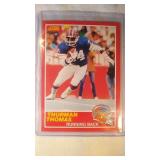 1989 Score Thurman Thomas ROOKIE CARD  Buffalo