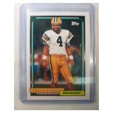 1992 Topps Brett Favre ROOKIE CARD  Green Bay