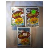 3 UNOPENED Jumbo packs 1988 Topps Football 