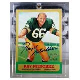 Ray Nitschke Topps certified autograph