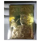 1996 Hank Aaron Bleachers, 23 Karat gold card