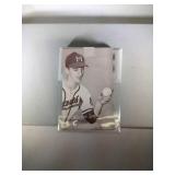 1962 Exhibit Warren Spahn w / rare stat red back