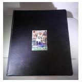 lot of 207 football cards in binder and
