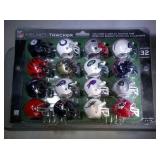 NFL Helmet tracker set - 32 helmets and display