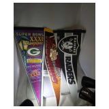 lot of 3 NFL pennants - 30 inches