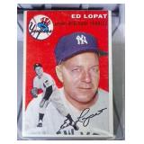 1954 Topps BB card - #5 Ed Lopat
