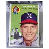 1954 Topps BB card - #12 Del Crandell