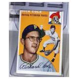 1954 Topps BB card - #84 Dick Cole