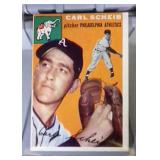 1954 Topps BB card - #118 Carl Scheib