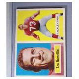 1957 Topps FB cards - #6 Nomellini & #8 Middleton