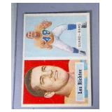 1957 Topps FB cards - #10 Richter & #11 Brown