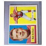 1957 Topps FB cards - #18 St. Clair & #19 Jeter