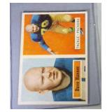1957 Topps FB card - #21 Dave Hanner