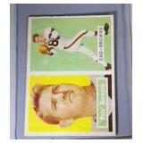 1957 Topps FB cards - #40 Brewster & #42 Wilson