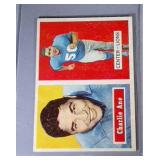 1957 Topps FB cards - #56 Ane & #61 Walston