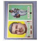 1957 Topps FB cards - #64 Bassett & #65 Donovan
