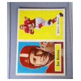 1957 Topps FB cards - #66 Arenas & #67 Hill