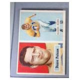 1957 Topps FB cards - #87 Putnam & #91 Crow