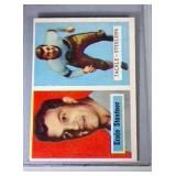 1957 Topps FB cards - #92 Stautner & #97 Dibble