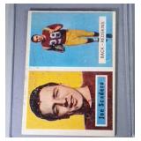 1957 Topps FB cards - #98 Scadero & #99 Bell
