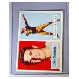 1957 Topps FB cards - #126 Scarbath & #131 Doran