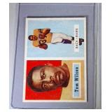 1957 Topps FB cards - #133 Wilson & #137 Chandnois