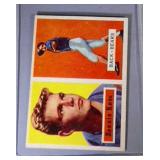 1957 Topps FB cards - #149 Knox & #150 David