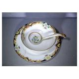 3 piece Nippon set - plate, bowl and ladle