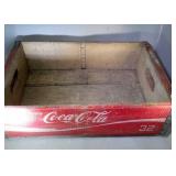 vintage Coca-Cola glass bottle crate