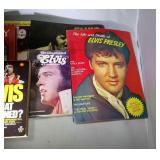 large lot of Elvis books and magazines