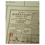 1926 original Marathon County plat map