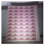 1954 U.S. MNH 3 cent stamp sheet