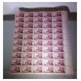 U.S. MNH 3 cent stamp sheet