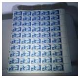 1953 U.S. MNH 3 cent stamp sheet