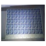 U.S. MNH 3 cent stamp sheet