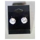 large CZ earrings