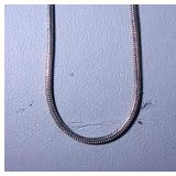 20 inch sterling silver serpentine chain
