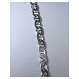 8 inch sterling silver anchor bracelet